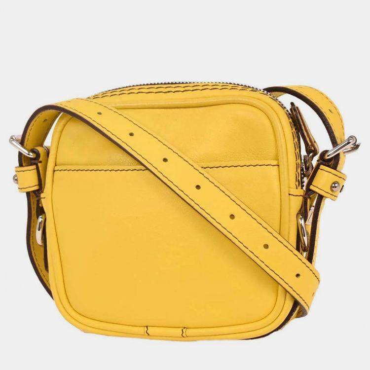Pre Owned Loewe Yellow Crossbody Bag