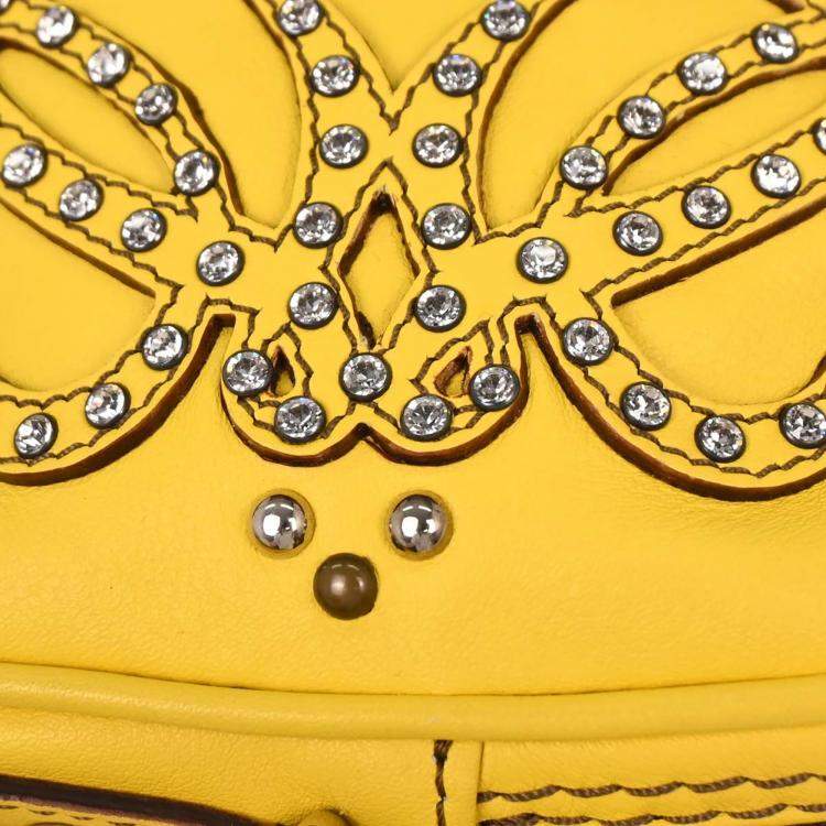 Pre Owned Loewe Yellow Crossbody Bag
