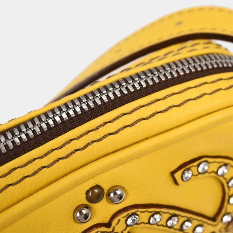 Pre Owned Loewe Yellow Crossbody Bag