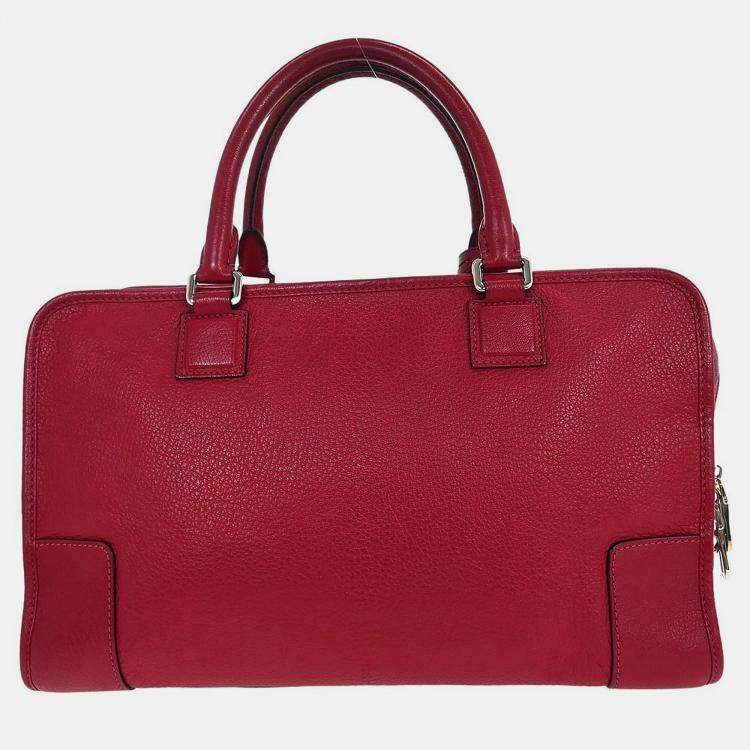 مملوكة مسبقًا Loewe Red Amazona 36 Handbag