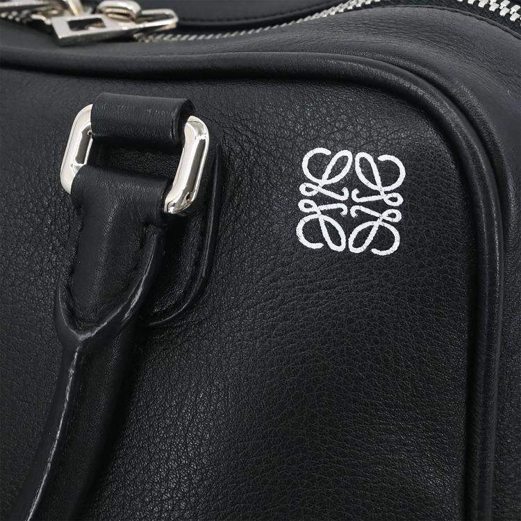 Pre Owned Loewe Black Amazona 75 Handbag