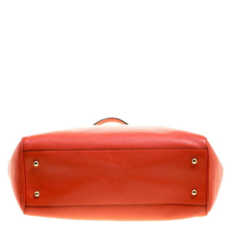 Pre Owned Loewe Red Leather Tote