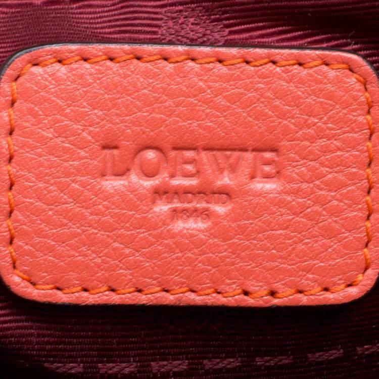 Pre Owned Loewe Red Leather Tote