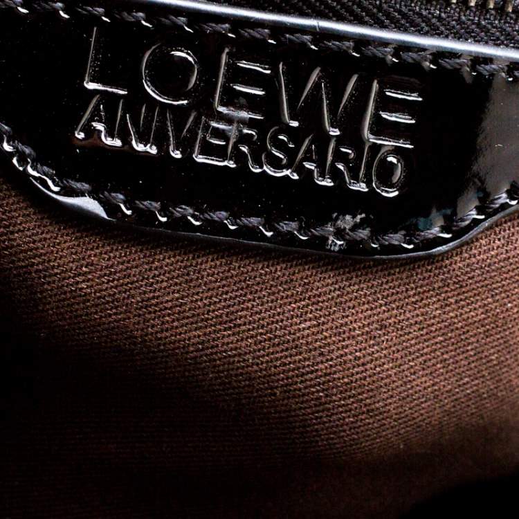 Pre Owned Loewe Python and Leather Big Bear Padlock Satchel 