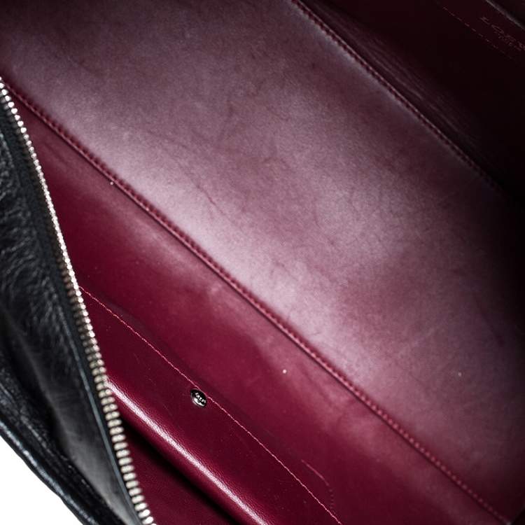 Pre Owned Loewe Black Ostrich Amazona Satchel