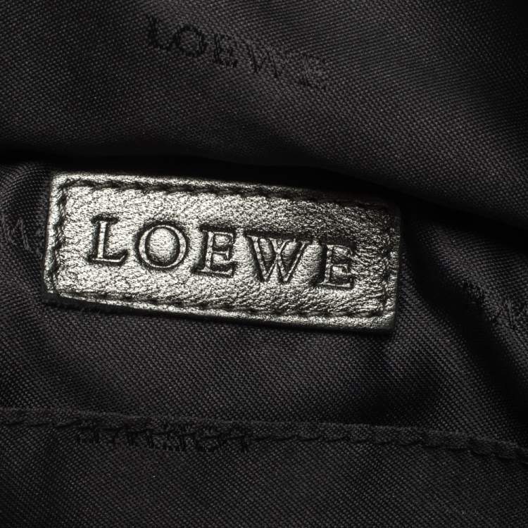 Pre Owned Loewe Metallic Nappa Leather Aire Hobo