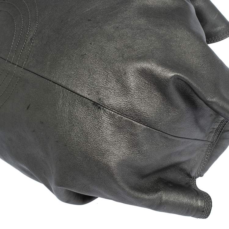 Pre Owned Loewe Metallic Nappa Leather Aire Hobo