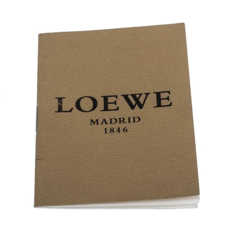 Pre Owned Loewe Dark Navy Leather Amazona Satchel