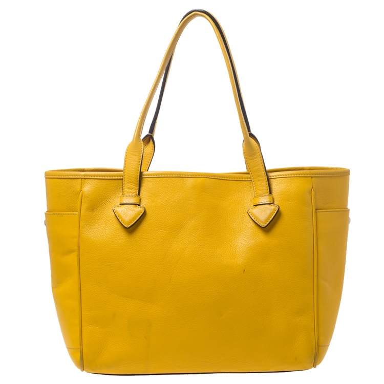 Loewe Yellow Leather Shopper Tote Loewe | TLC