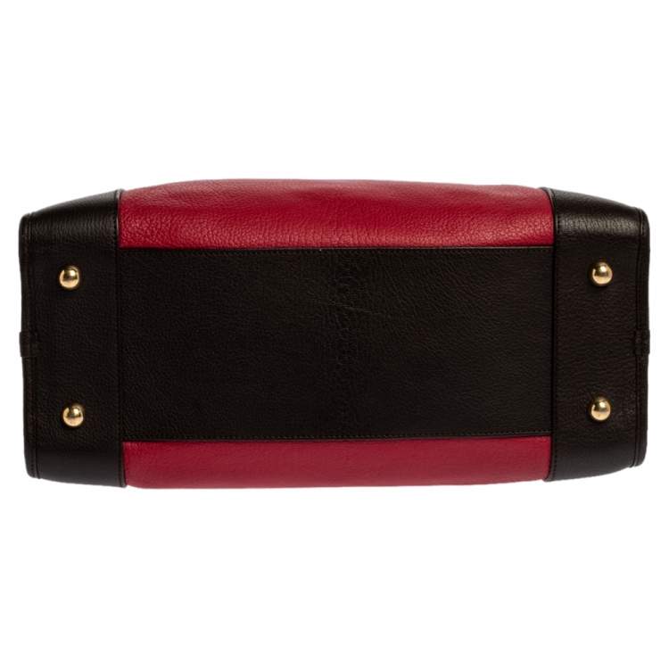 Pre Owned Loewe Tri Color Leather Amazona Satchel