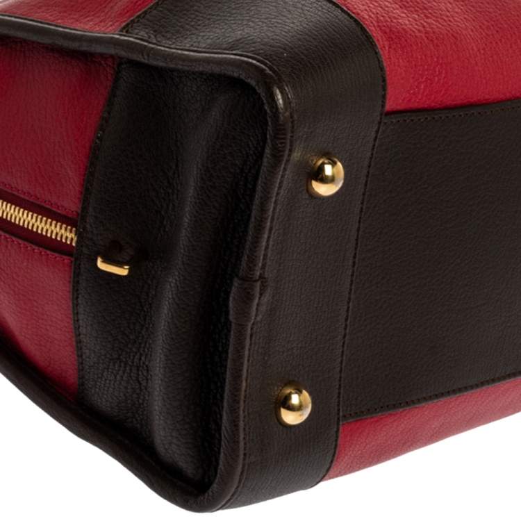 Pre Owned Loewe Tri Color Leather Amazona Satchel