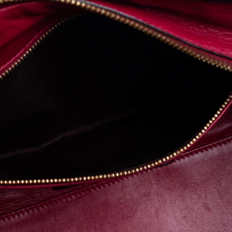 Pre Owned Loewe Tri Color Leather Amazona Satchel