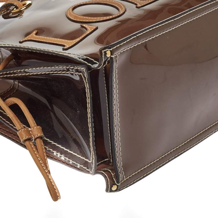 Pre Owned Loewe Brown PVC and Leather Amazona Tote