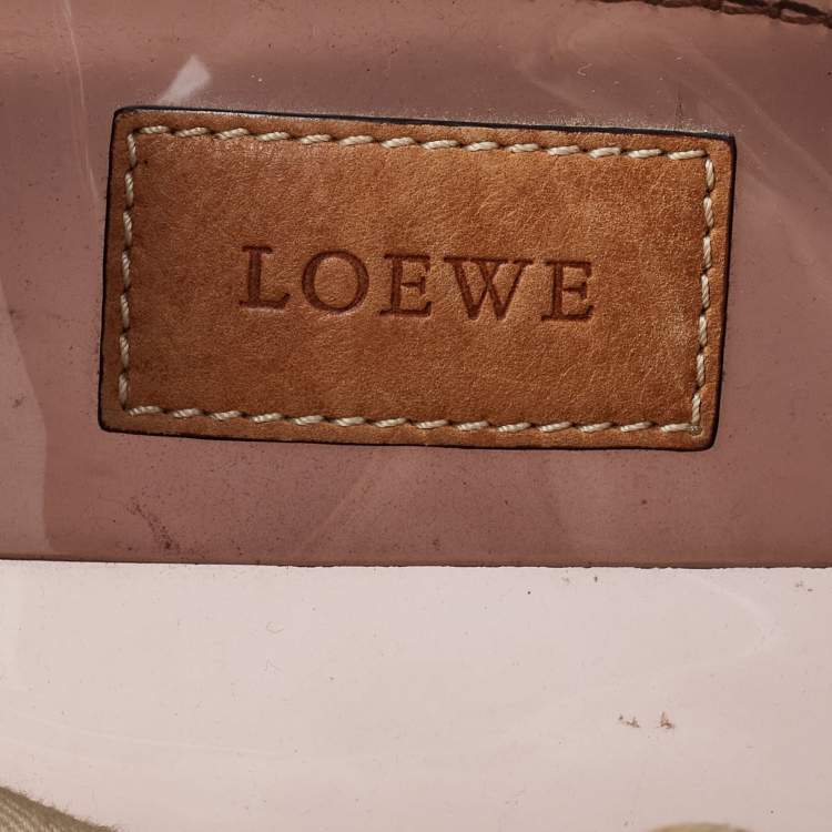 Pre Owned Loewe Brown PVC and Leather Amazona Tote