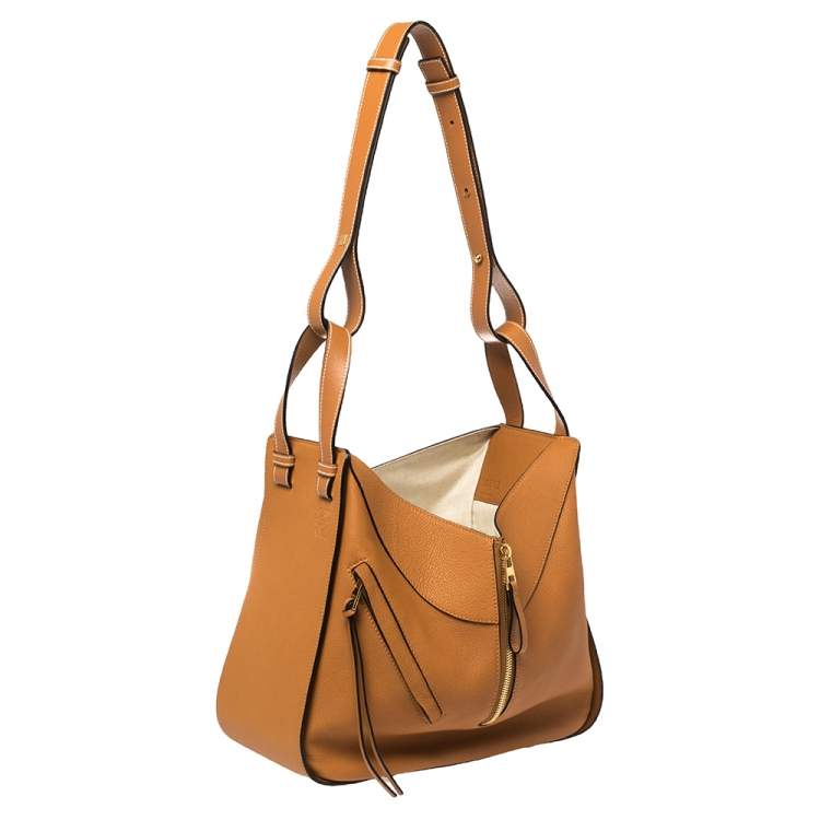 Pre Owned Loewe Brown Leather Hammock Bag 