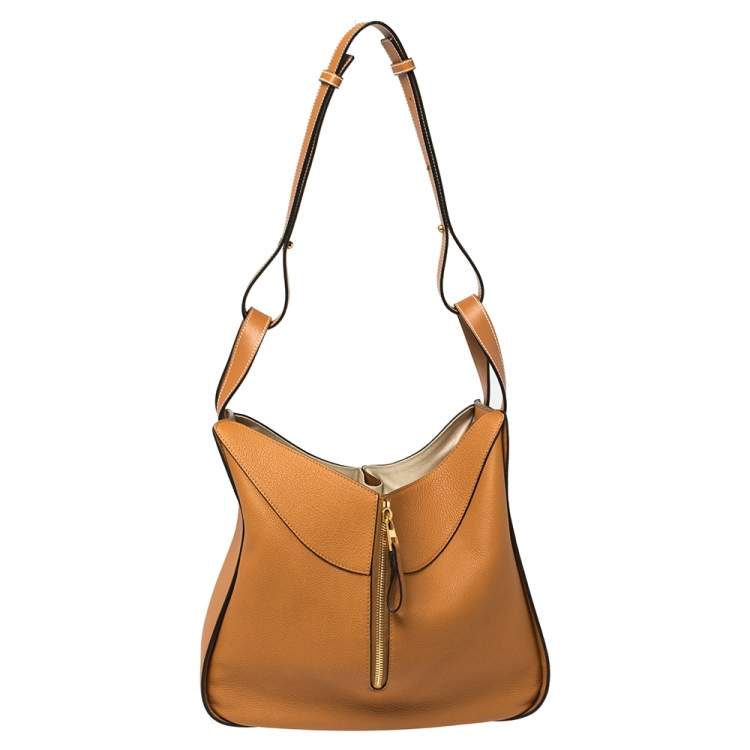 Pre Owned Loewe Brown Leather Hammock Bag 