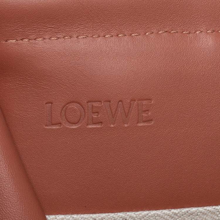 Pre Owned Loewe Multicolor Tartan Wool and Leather Tote