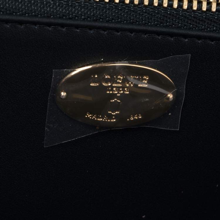 Pre Owned Loewe Red Leather Tassel Continental Wallet