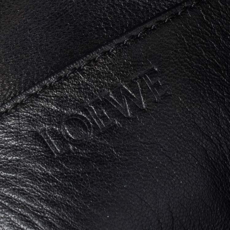 Pre Owned Loewe Black Leather Small Joyce Shoulder Bag