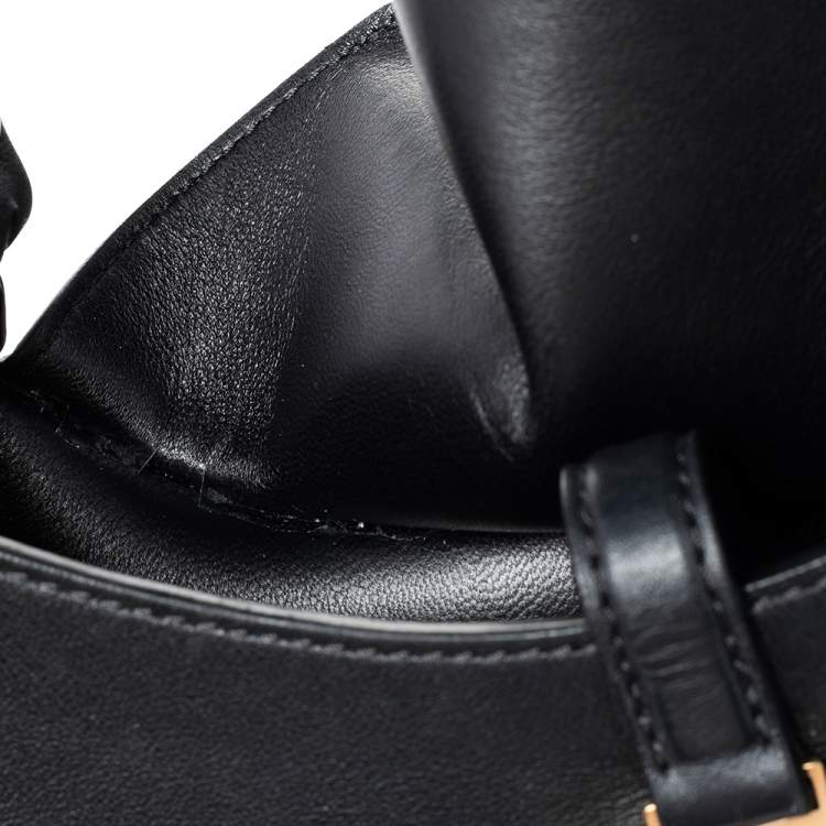 Pre Owned Loewe Black Leather Small Joyce Shoulder Bag