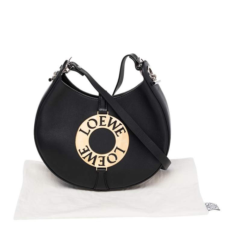 Pre Owned Loewe Black Leather Small Joyce Shoulder Bag