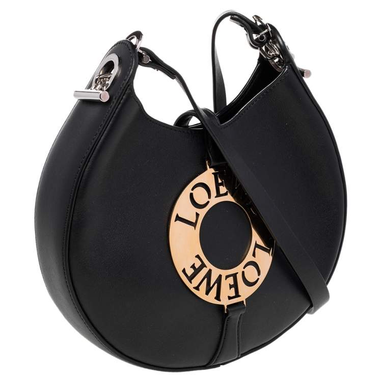 Pre Owned Loewe Black Leather Small Joyce Shoulder Bag