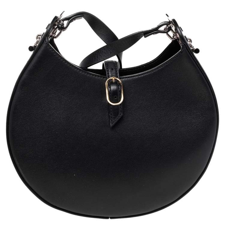 Pre Owned Loewe Black Leather Small Joyce Shoulder Bag
