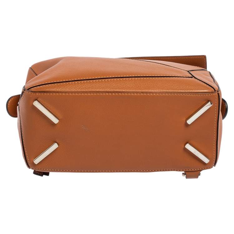 مملوكة مسبقًا Loewe Brown Leather Small Puzzle Shoulder Bag