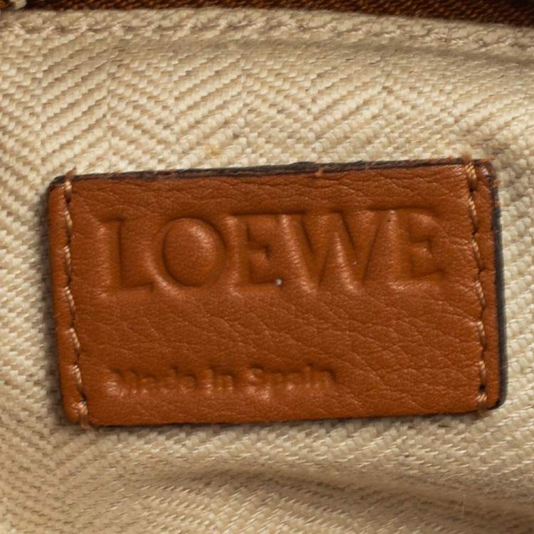 مملوكة مسبقًا Loewe Brown Leather Small Puzzle Shoulder Bag