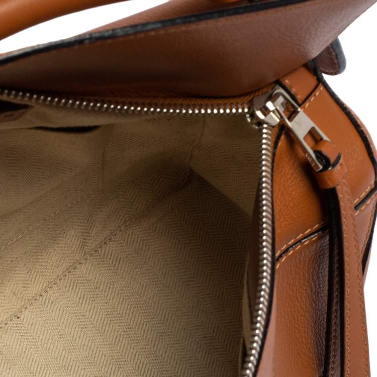 مملوكة مسبقًا Loewe Brown Leather Small Puzzle Shoulder Bag