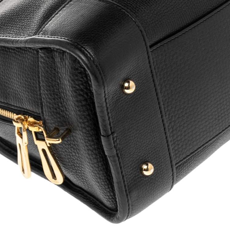 Pre Owned Loewe Black Leather Amazona Satchel