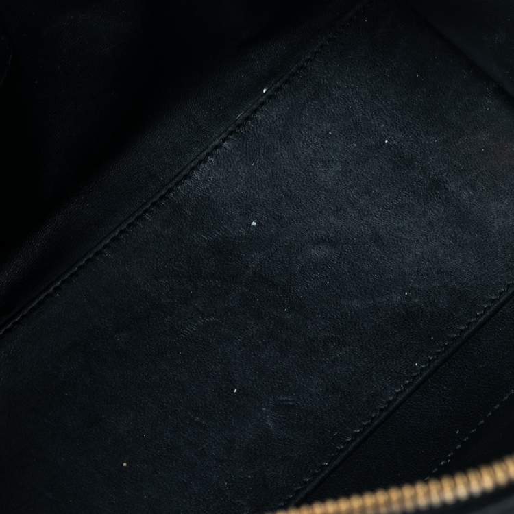 Pre Owned Loewe Black Leather Amazona Satchel