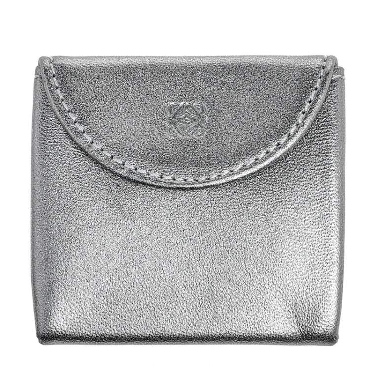Pre Owned Loewe Tri Color Laser Cut Leather Clutch