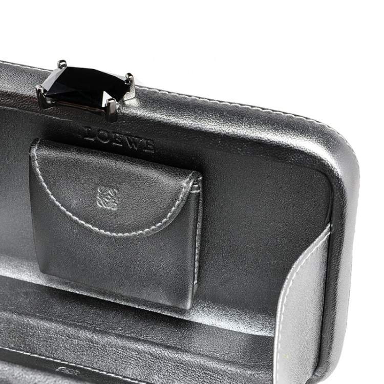 Pre Owned Loewe Tri Color Laser Cut Leather Clutch