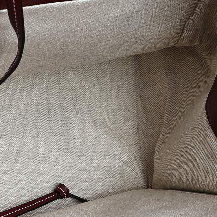 Pre Owned Loewe Brick Red Leather Large Cushion Tote