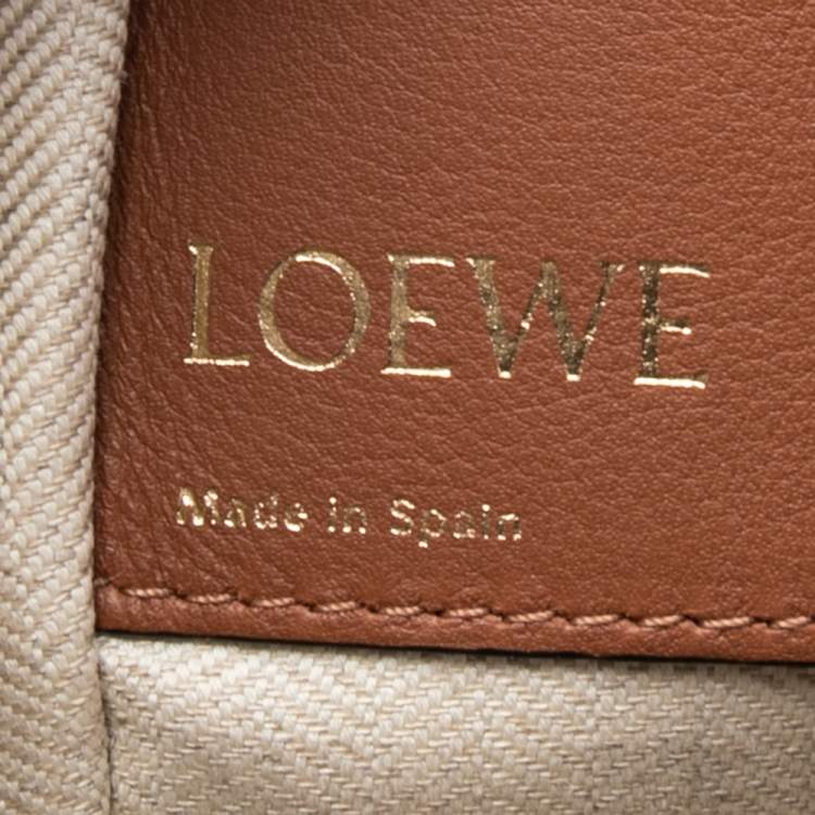 Pre Owned Loewe Beige/Brown Leather Small Hammock Shoulder Bag
