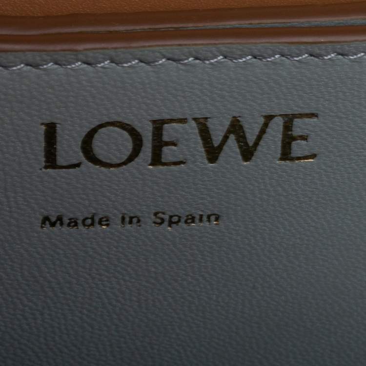 Pre Owned Loewe Tan Leather Anagram Flap Shoulder Bag