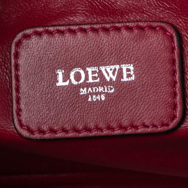 Pre Owned Loewe Lipstick Leather Amazona 28 Bag