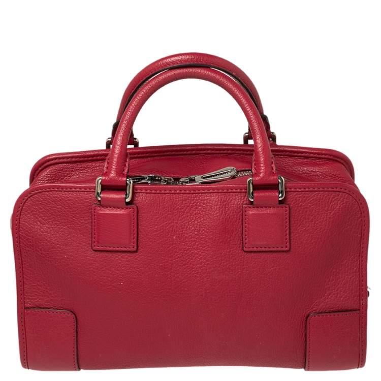 Pre Owned Loewe Lipstick Leather Amazona 28 Bag