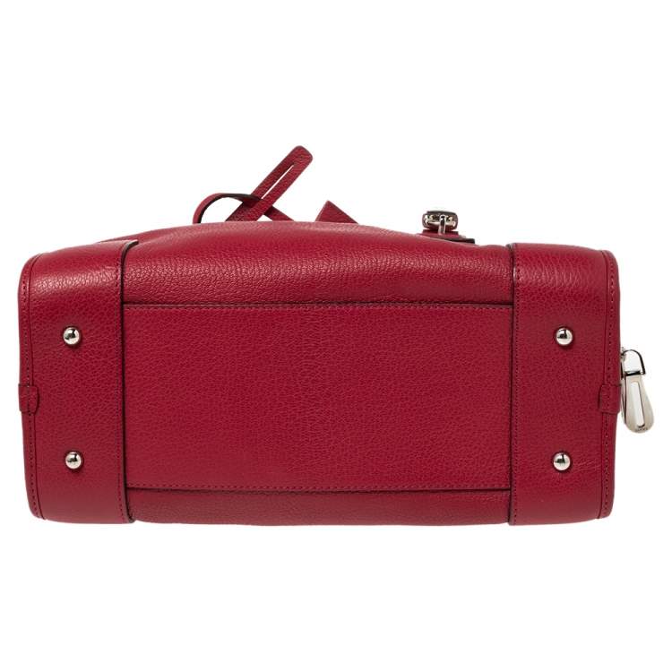 Pre Owned Loewe Lipstick Leather Amazona 28 Bag