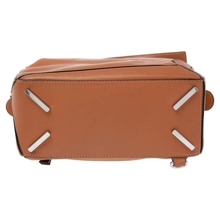 مملوكة مسبقًا Loewe Brown Leather Small Puzzle Shoulder Bag