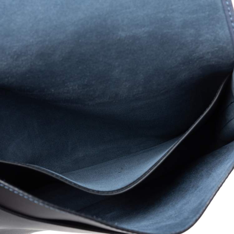 Pre Owned Loewe Black/Blue Leather Ines Shoulder Bag