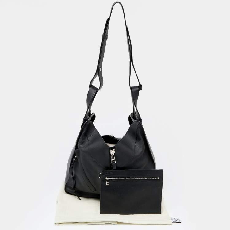 مملوكة مسبقًا Loewe Black Leather Small Hammock Shoulder Bag