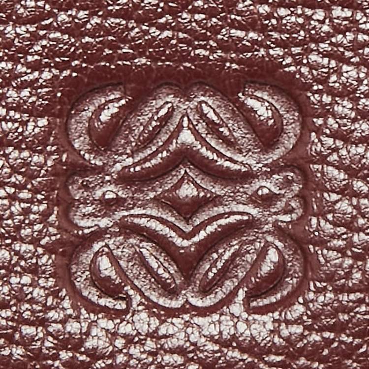 مملوكة مسبقًا Loewe Bordeaux Leather Flap Continental Wallet