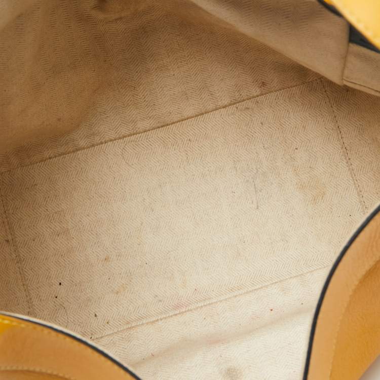 Pre Owned Loewe Mustard Leather Hammock Shoulder Bag