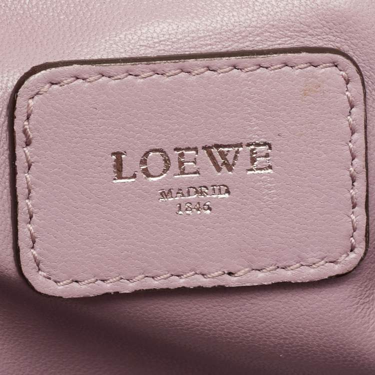 Pre Owned Loewe Tri Color Leather Amazona Satchel