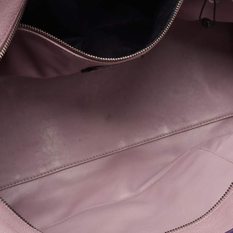 Pre Owned Loewe Tri Color Leather Amazona Satchel