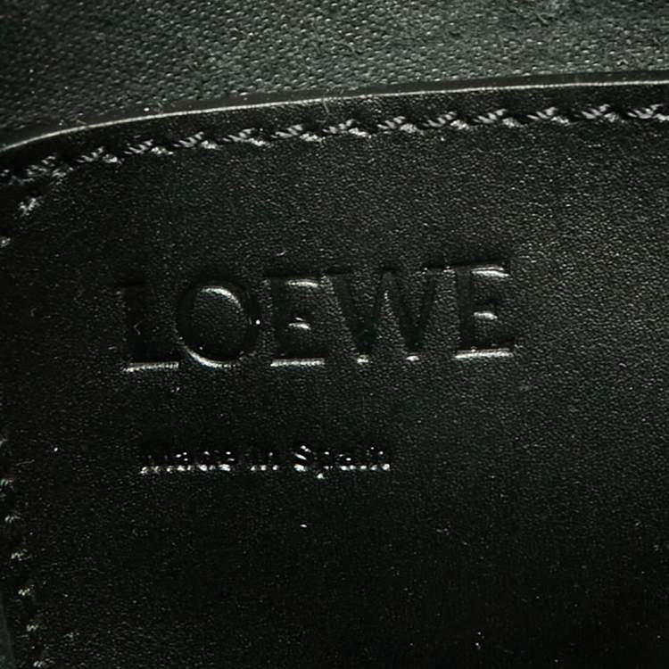 Pre Owned Loewe Black/Tan Leather Balloon Drawstring Bucket Bag