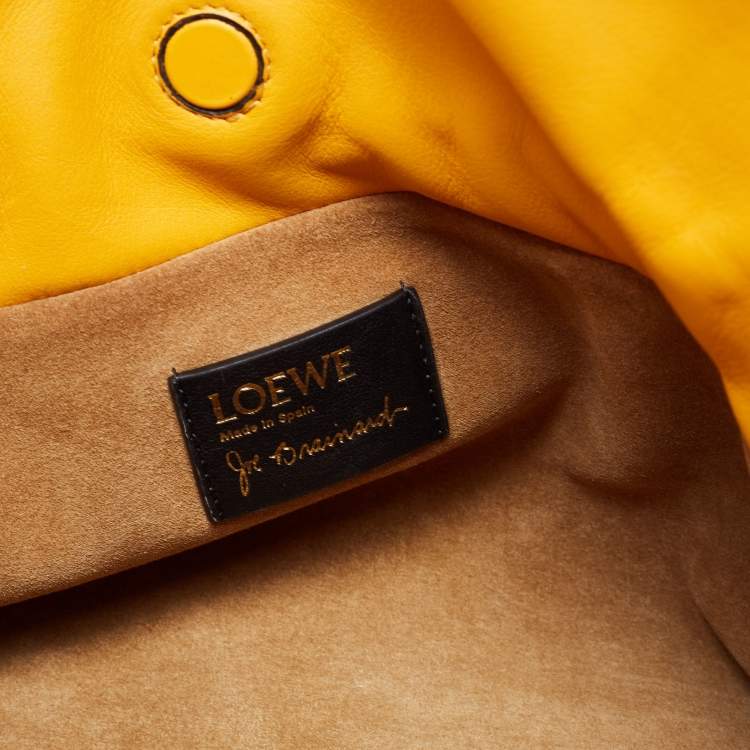 Pre Owned Loewe by Joe Brainard Multicolor Flamenco Pansies Leather and Suede Clutch