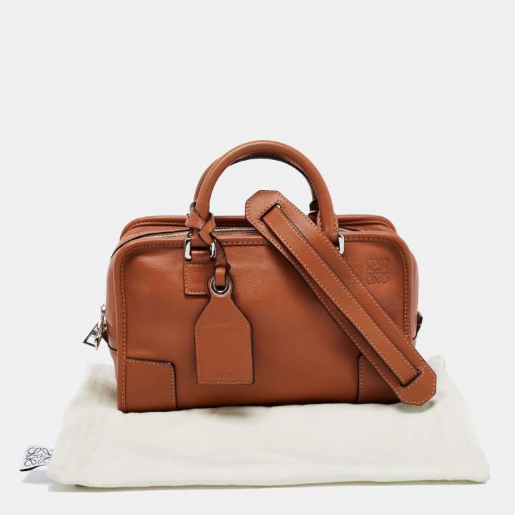 Pre Owned Loewe Brown Leather Amazona 23 Satchel